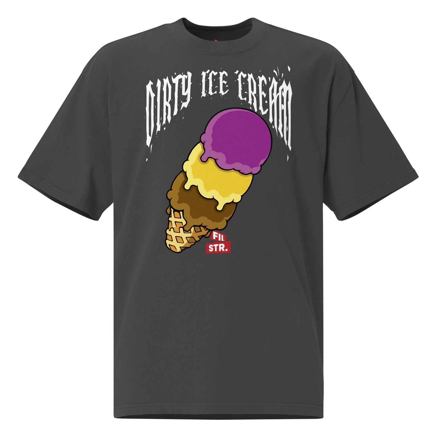 Dirty Ice Cream Oversized Faded Tee